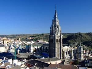 Toledo, Catedral de Santa Mara vista desde las torres de la Iglesia de San Ildefonso