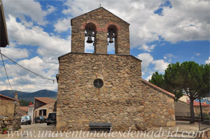 La Acebeda, Imafronte (fachada de los pies de un templo opuesta a la cabecera de la misma) de la Iglesia de San Sebastin