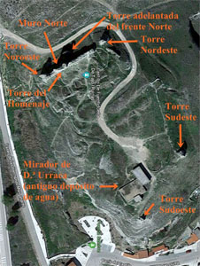 Fuentiduea de Tajo, Plano del Castillo