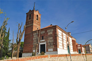 Moraleja de Enmedio, Fachada Oeste de la Iglesia Parroquial de San Millán
