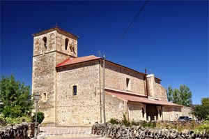 Pinilla del Valle, Iglesia de San Miguel Arcángel. Finales del siglo XV o principios del XVI, con restauración a mediados del XX