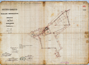 Valdeavero. Plano de Valdeavero, de 1870 (POBL280989_1870_VALDEAVERO CC-BY CC-BY 4.0 ign.es). En él, ya aparece dibujado el frontón del juego de pelota Valdeavero. Plano de Valdeavero, de 1870 (POBL280989_1870_VALDEAVERO CC-BY CC-BY 4.0 ign.es). En él, ya aparece dibujado el frontón del juego de pelota