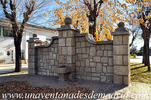 Valdetorres de Jarama, Fuente en el Parque Julin Gonzlez Rodrguez. Posiblemente de mediados del siglo XX