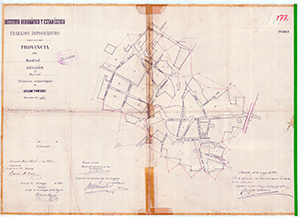 Valdetorres de Jarama, Plano de Valdetorres, de 1892 (POBL281014_1892_VALDETORRES_DE_JARAMA CC-BY CC-BY 4.0 ign.es)