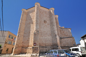 Villarejo de Salvans, bside de la Iglesia Parroquial de San Andrs Apstol