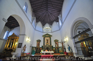 Villarejo de Salvans, Interior de la Iglesia Parroquial de San Andrs Apstol