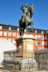 Madrid, Felipe III, Estatua de Felipe III