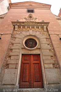 Madrid, Felipe IV, Portada Oeste de la Iglesia de San Gins