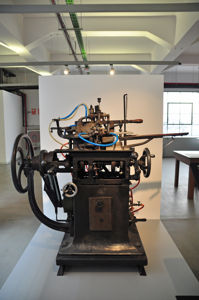 Imprenta Municipal, Mquina fundidora de tipos Gottfried Bttger de 1900