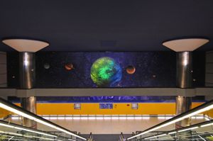 Metro Desconocido, Mural panorámico "Planeta Arganzuela"
