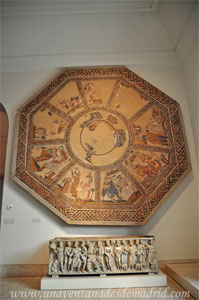 Museo Arqueolgico Nacional, Mosaico datado entre los siglos III y IV hallado en Arellano, Navarra