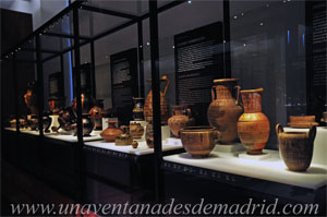 Museo Arqueolgico Nacional, Vitrinas de "Prncipes y aristcratas" y de "Colonos y comerciantes"