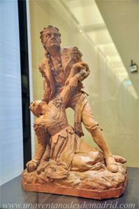 Museo de Historia de Madrid, Escultura en terracota que representa la "Muerte de Manuela Mañasaña", obra de Antonio Moltó i Lluch de 1888