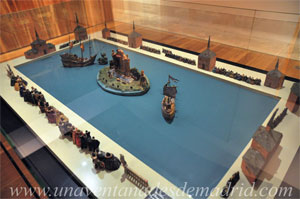 Museo de Historia de Madrid, Maqueta del “Estanque del Buen Retiro durante la representación de la comedia de Calderón 'Polifemo y Circe / Los encantos de la Circe'”, de Luis Buendía Museo de Historia de Madrid, Maqueta del “Estanque del Buen Retiro durante la representación de la comedia de Calderón 'Polifemo y Circe / Los encantos de la Circe'”, de Luis Buendía