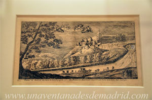 Museo de Historia de Madrid, El Alczar, grabado del ilustrador Louis Meunier realizado entre 1665 y 1668