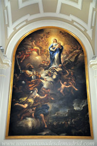 Museo de Historia de Madrid, Cuadro "San Fernando ante la Virgen", de Luca Giordano. Principios del siglo XVIII