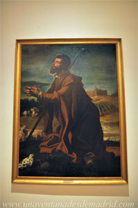 Museo de Historia de Madrid, "San Isidro en oracin", leo de Bartolom Gonzlez de 1622