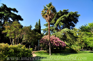 Quinta de la Fuente del Berro, Ncleo del parque junto al Monumento a Bcquer