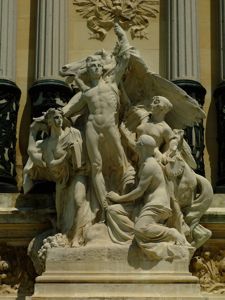 Monumento a Alfonso XII en El Retiro, Grupo escultrico El Progreso