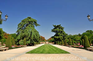 Retiro, Jardn del Parterre, paseo central