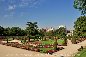 Retiro, Jardn del Parterre desde su vrtice Nordeste