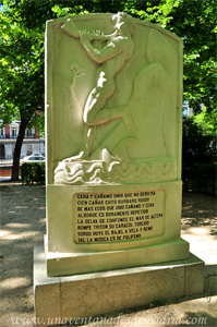 Retiro, Cara Sur del Monumento a Luis de Gngora