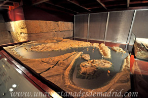 Templo de Debod, Maqueta de los templos de la regin de Nubia existente en la terraza