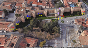 vila, Captura de Google Maps del extremo Norte del lateral Este