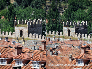De izquierda a derecha, alfices de los torreones 49 y 50