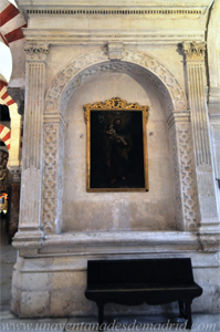 Ubicacin del desaparecido Altar de San Andrs en el que en el momento de hacer esta fotografa, ao 2013, vemos, conforme a la informacin obtenida en la Gua Digital del Patrimonio Cultural de Andaluca, una pintura barroca de San Jos con el Nio, de la escuela andaluza (1700 - 1759)