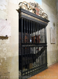 Reja de la Capilla de Santa Luca y de la Encarnacin, actualmente expuesta en el Museo de San Clemente