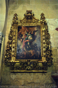 Cuadro del Arcngel San Miguel, datado en el siglo XVIII y atribuido a Juan Pompeyo