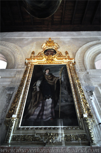Antiguo retablo de Santa Brbara, del siglo XVII, procedente de la Capilla de San Andrs y expuesto actualmente en el Altar de San Gregorio Magno y Santa Brbara (84)