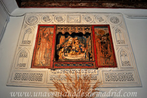 Monasterio de San Antonio el Real, Trptico del Calvario en la Panda Norte