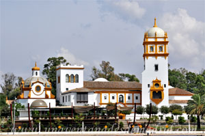 Sevilla, Exposicin Iberoamericana de 1929, Pabelln de Argentina visto desde la margen derecha (Oeste) del Ro Guadalquivir