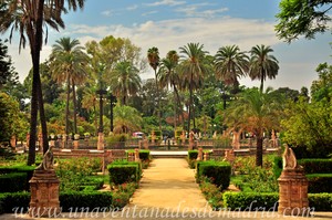 Sevilla, Exposicin Iberoamericana de 1929, Estanque central de la Plaza de Amrica