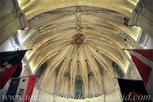 Sevilla, Cúpula gótica en forma de abanico sobre el presbiterio de la iglesia del Monasterio de la Cartuja