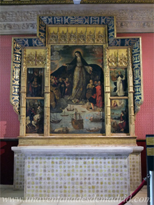 Sevilla, Retablo de la Virgen de los Navegantes, en los Reales Alcázares