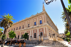 Sevilla, Edificio de la antigua Casa Lonja, hoy, y desde el siglo XVIII, Archivo General de Indias
