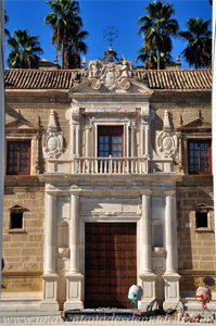 Sevilla, Portada principal del antiguo Hospital de las Cinco Llagas