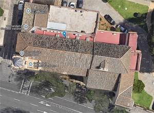 Sevilla, Captura de Google Maps de la Iglesia de San Benito Abad