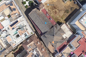 Sevilla, Captura de Google Maps de la Iglesia del Seor San Jos